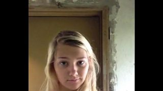 Cute Busty Blonde Teen Chick Showing Off Her Big Tits On Cam