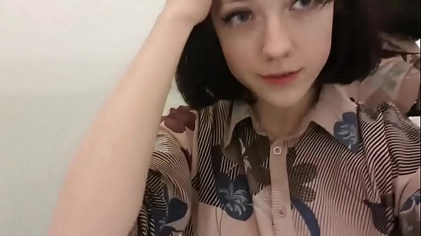 Sexy Petite Brunette Teen Babe Stripping & Riding Dildo In Public Dressing Room