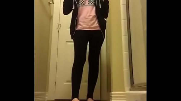 Pretty Petite Blonde Teen Cam Girl Striptease & Ass Spanking