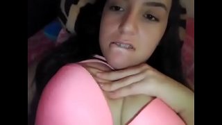 Sexy Busty Latina Teen Babe Fingering Her Shaved Pussy On Sex Cam Show